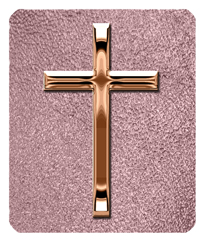 DF35-510-BZ-SH-OR Bronze Single Cross Shimmer Orchid
